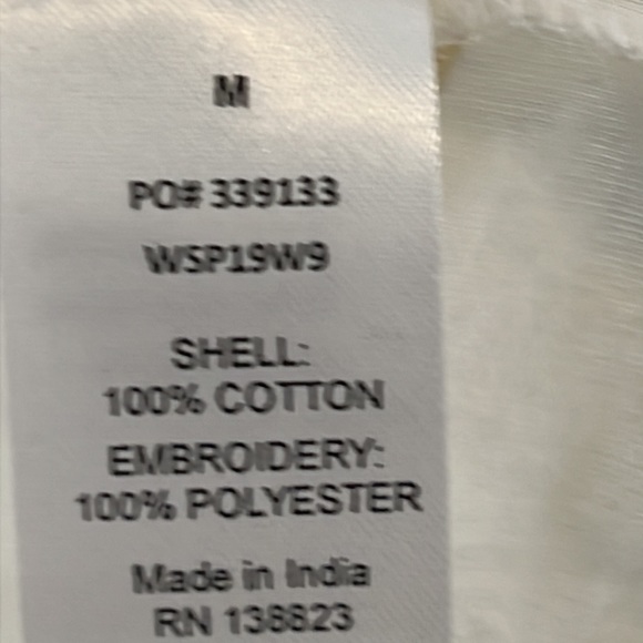 Shyanne Women’s Western Blouse Shirt Embroidered White Size Medium Long Sleeve - Picture 6 of 8